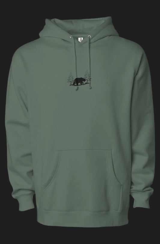 Evergreen Heavyweight Hoodie - Black Bear Edition